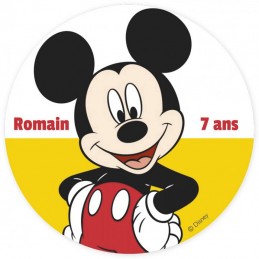 disque sucre mickey personnalise