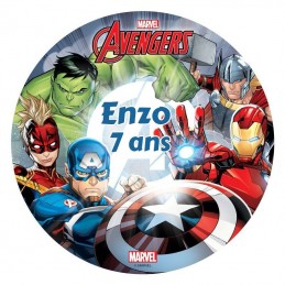 disque alimentaire avengers personnalise