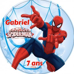 disque sucre spiderman personnalise