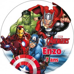 disque sucre avengers personnalise