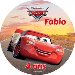 disque sucre cars personnalise