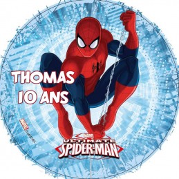 disque sucre spiderman personnalise