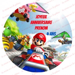 disque alimentaire mario personnalisé