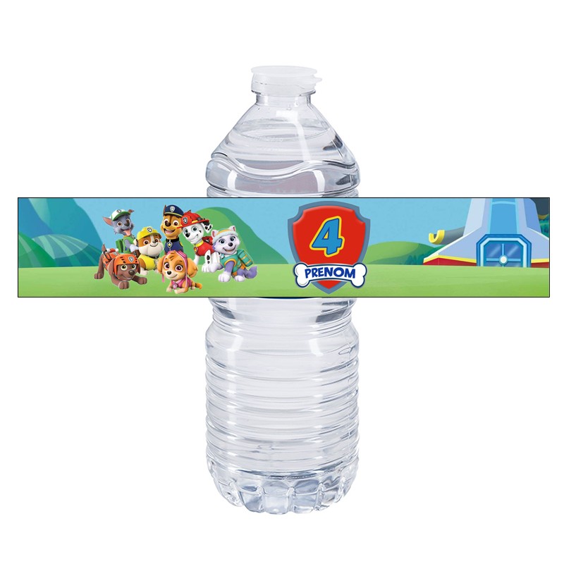 Etiquette Bouteille D Eau Personnalisee Pat Patrouille Etiquette Bouteille D Eau Anniversaire Pat Patrouille