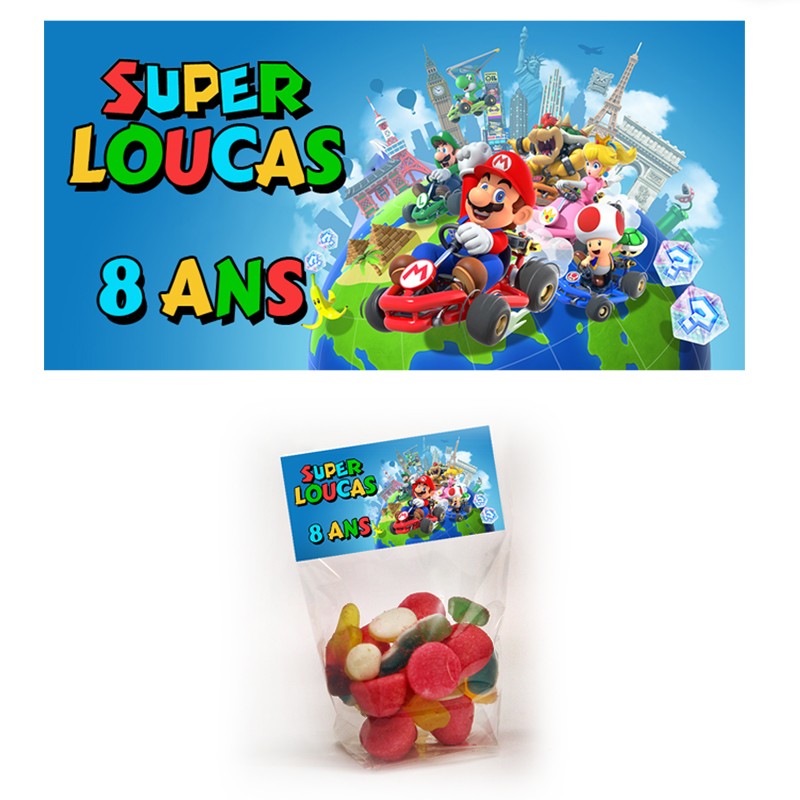 sachet de bonbon mario