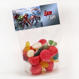 sachet de bonbon avengers personnalises