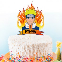 cake topper Naruto personnalisé prénom