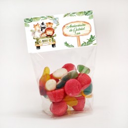 sachet de bonbon animaux savane