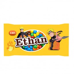 paquet de m&m's naruto personnalisé
