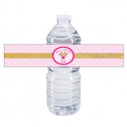 etiquette bouteille d'eau minnie