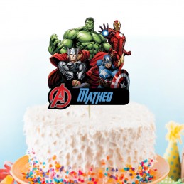 cake topper avengers personnalise
