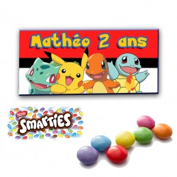 mini smarties pokemon personnalisee