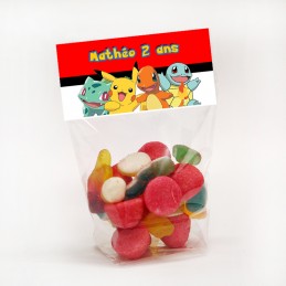 sachet de bonbon pokemon personnalise