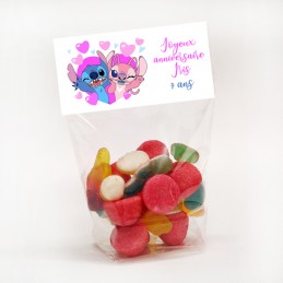 sachet de bonbon stitch personnalise