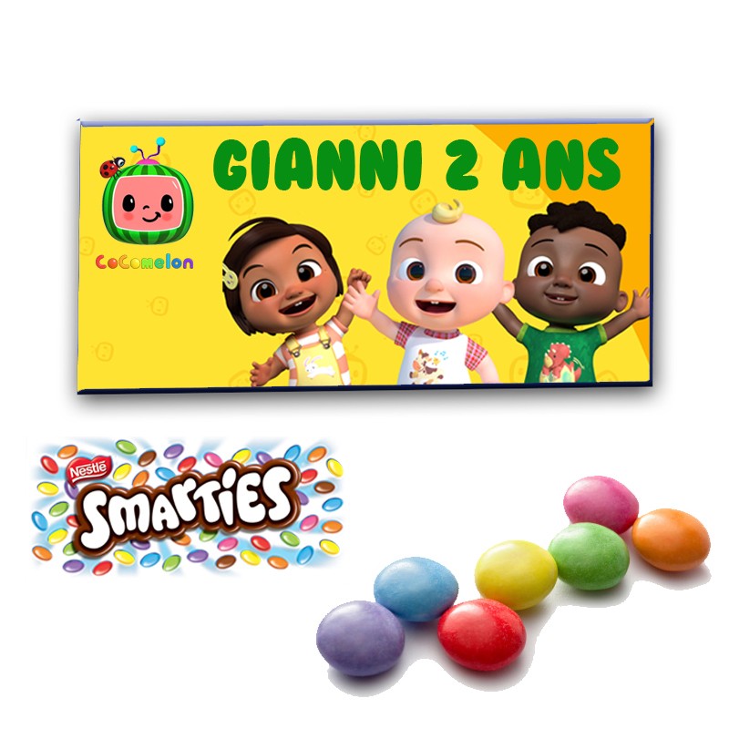 smarties cocomelon personnalise