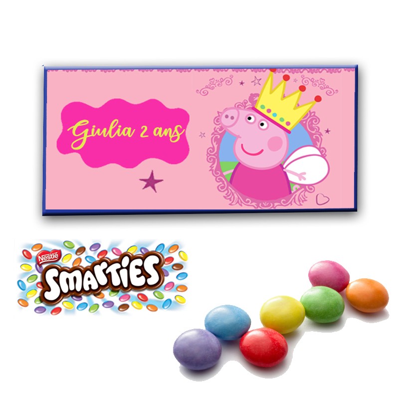 smarties peppa pig personnalisé