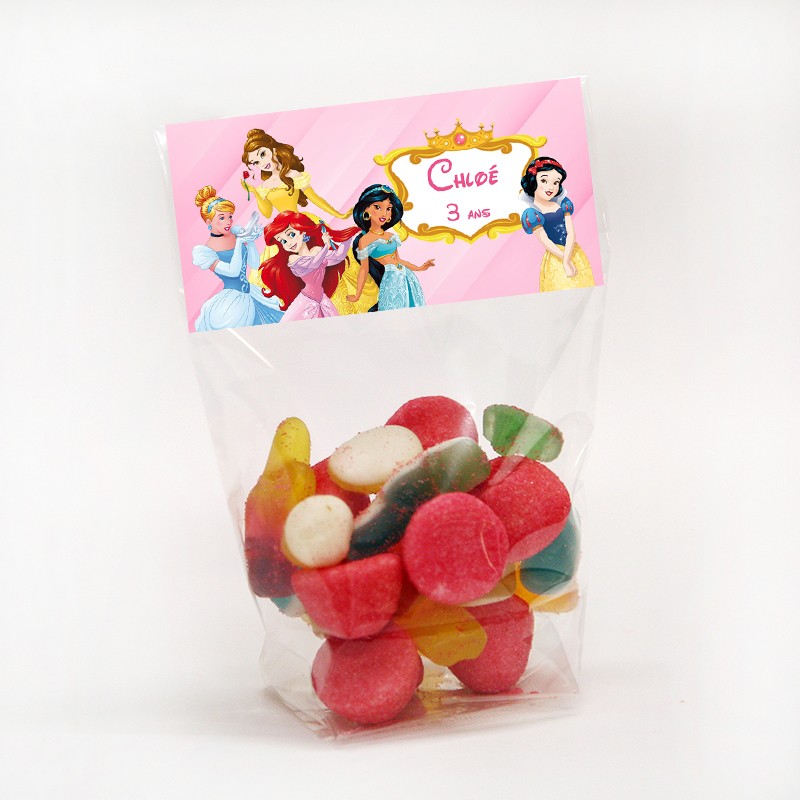 sachet de bonbon princesses