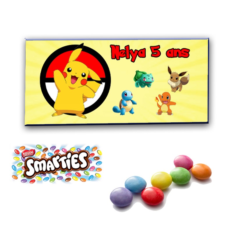 smarties pikachu personnalisé