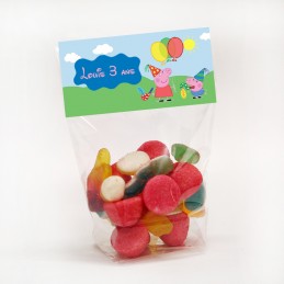 Sachet de Bonbon personnalisé peppa Pig