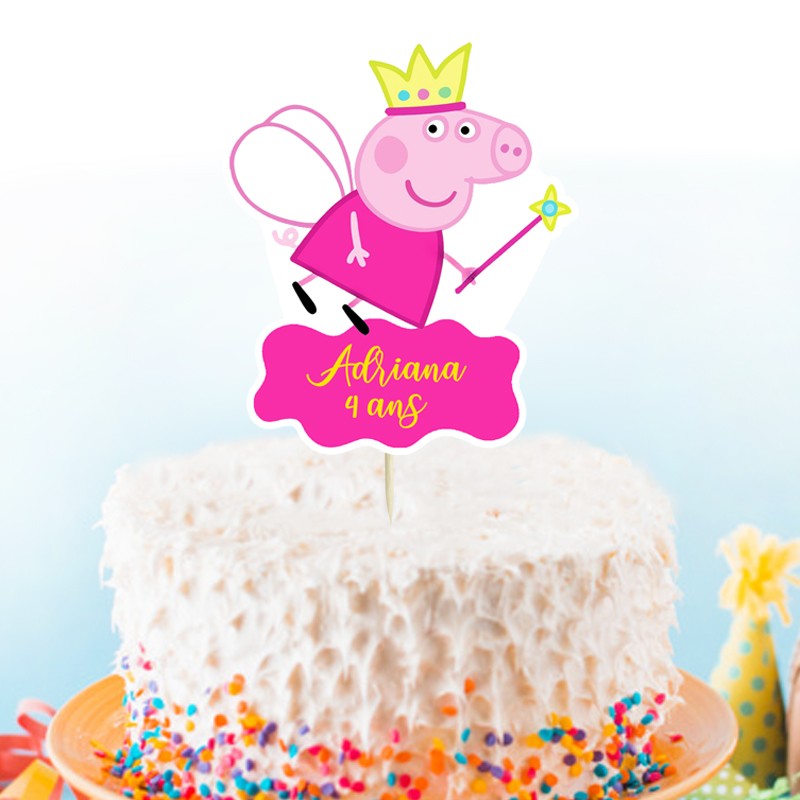 Images en sucre PEPPA PIG, une fiche A4 en sucre à découper Creasweet  CR-Stickers-PEPPA PIG : Creasweet : vente et livraison de décoration de  gâteau et tout pour les anniversaires, multitude d'articles