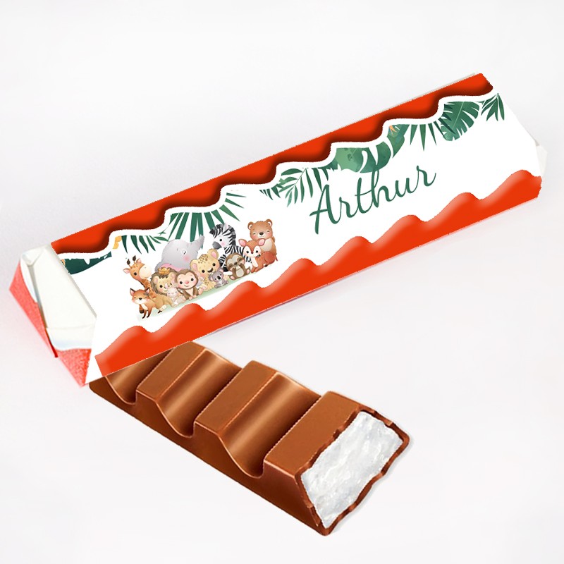 Kinder maxi personnalisé Animaux safari