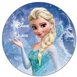 Photo gateau reine des neiges