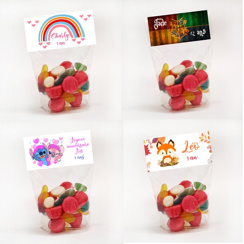 Sachet bonbon anniversaire, bonbons, sachet bonbon anniversaire