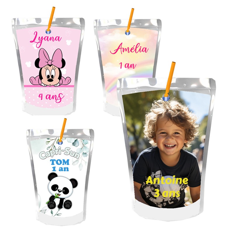 Caprisun personnalisé pour anniversaire