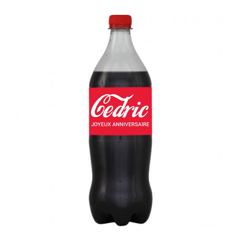 Etiquette Cocacola Personnalisée