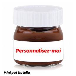 Etiquette Mini Pot Nutella Personnalisée