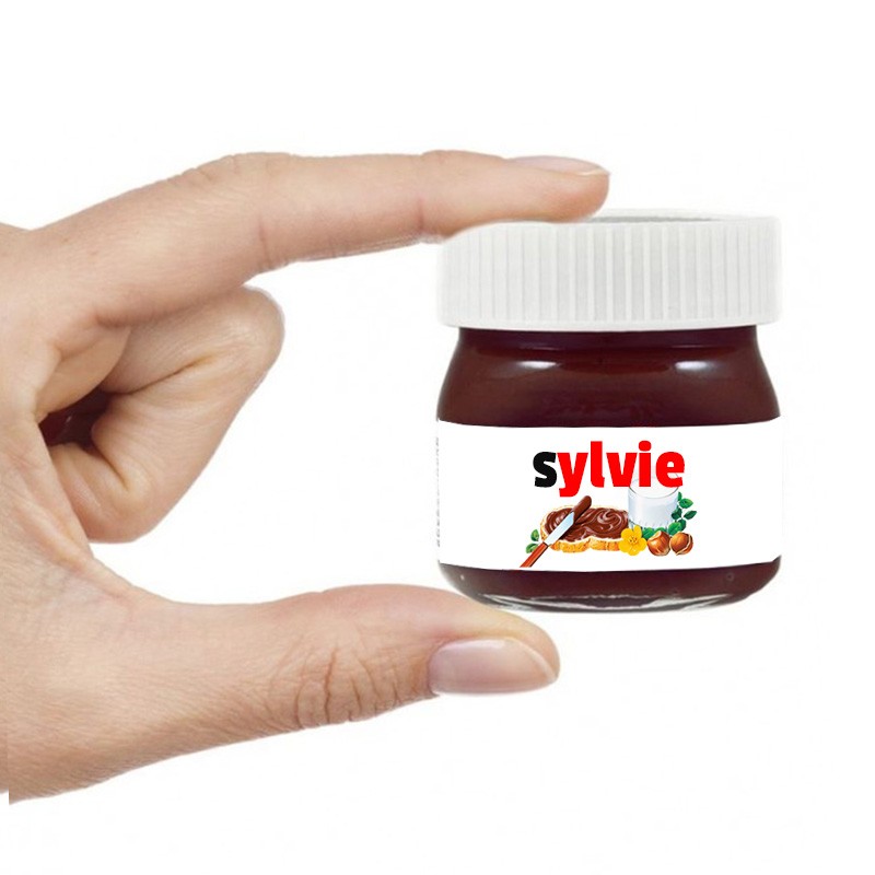 Etiquette Mini Pot Nutella Personnalisée