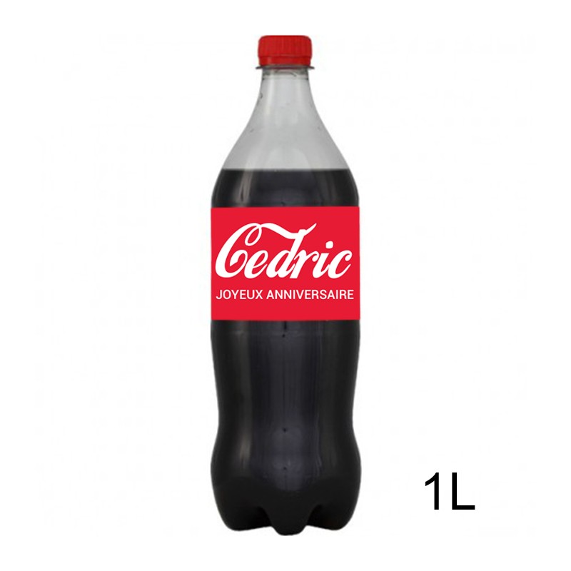 Etiquette bouteille Coca cola personnalisée