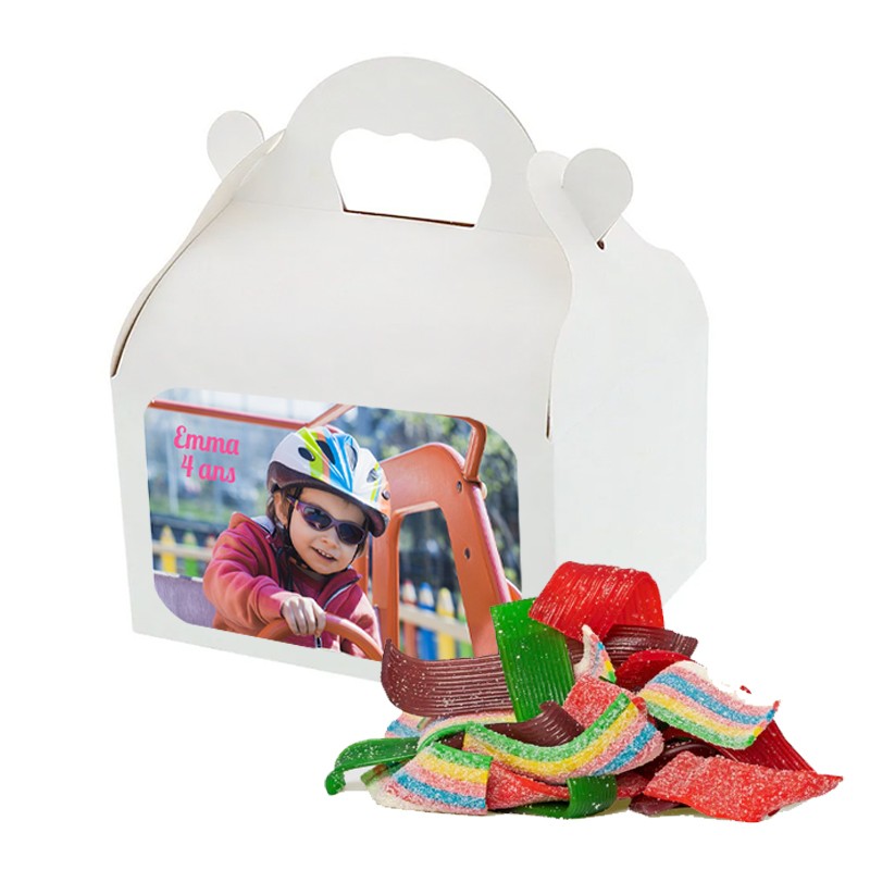 Boîte surprise personnalisée avec photo - Boîte à goûter en carton