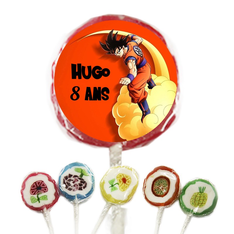 Sucette Dragon Ball Z personnalisée Sucette Dragon Ball Z personnalisée