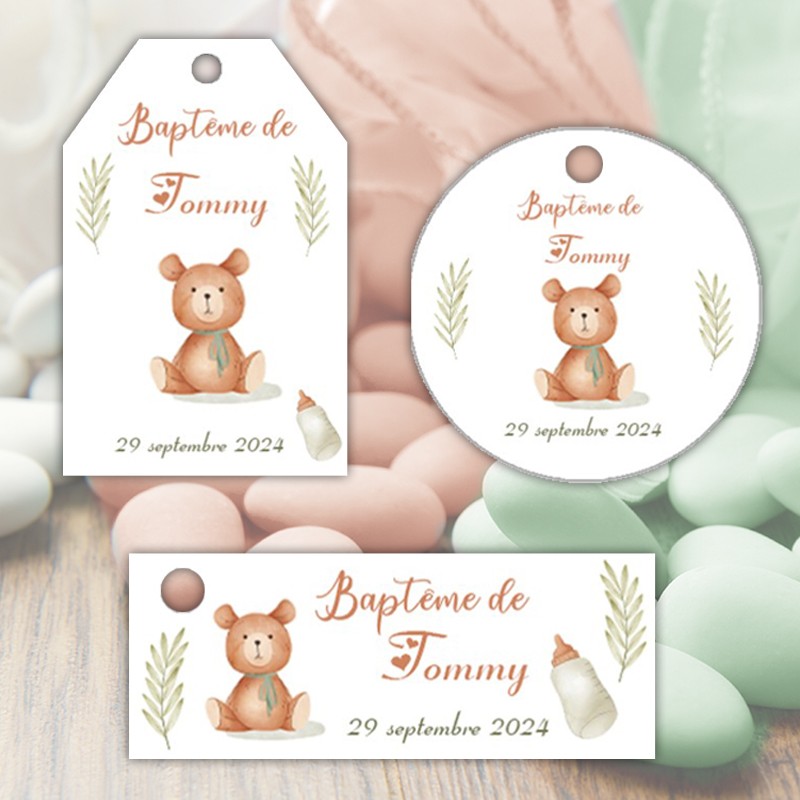 Etiquette dragée personnalisée bapteme Etiquette dragée personnalisée bapteme