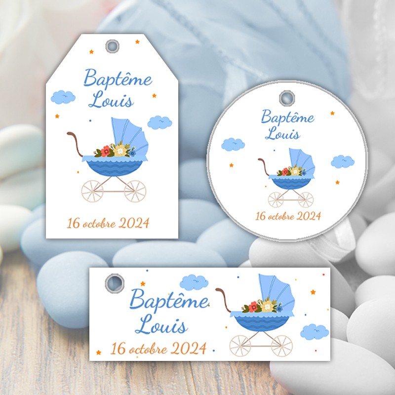 Etiquette dragée personnalisée baptême Etiquette dragée personnalisée baptême