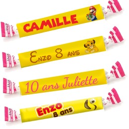 Carambar personnalisé avec prénom pour anniversaire enfant