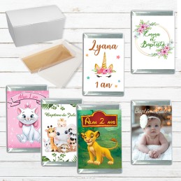 Carré de chocolat personnalisé pour mariage