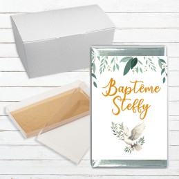 Chocolat personnalisé baptême