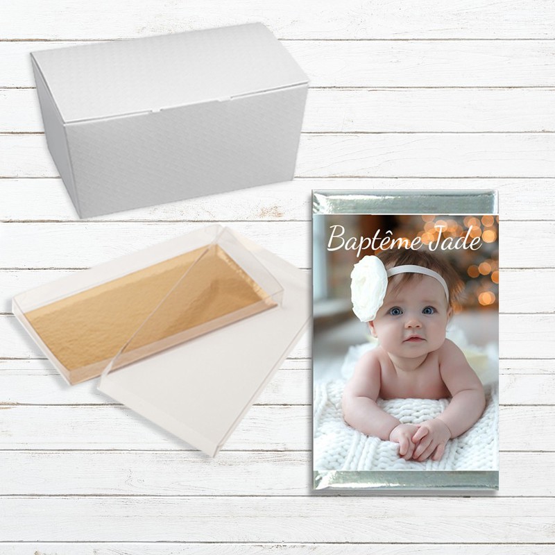 Carré de chocolat personnalisé pour mariage