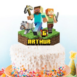 Cake topper Minecraft