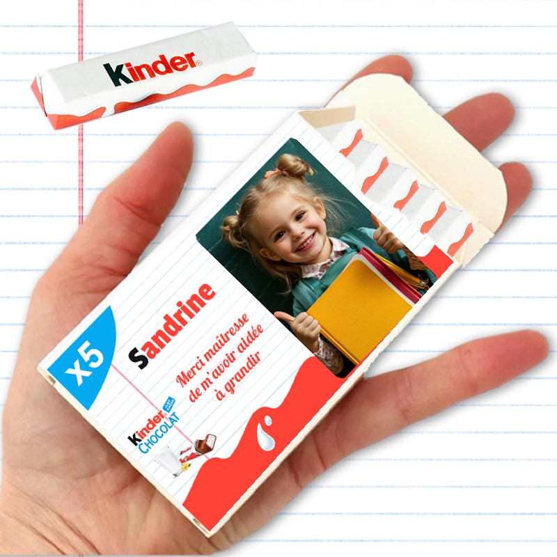 Kinder chocolat personnalisé - Cadeau remerciement