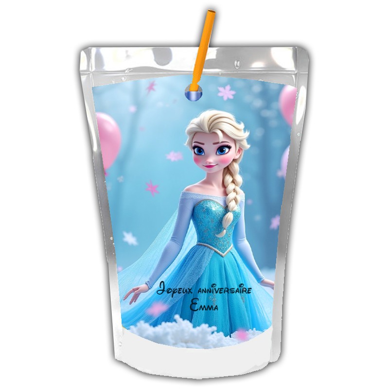 Caprisun reine des neiges personnalisé Caprisun reine des neiges personnalisé