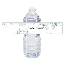 Etiquette bouteille eau personnalisée mariage