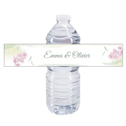 Etiquette bouteille d'eau mariage personnalisée