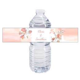 Etiquette bouteille eau mariage personnalisée