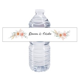 Etiquette bouteille eau mariage personnalisée