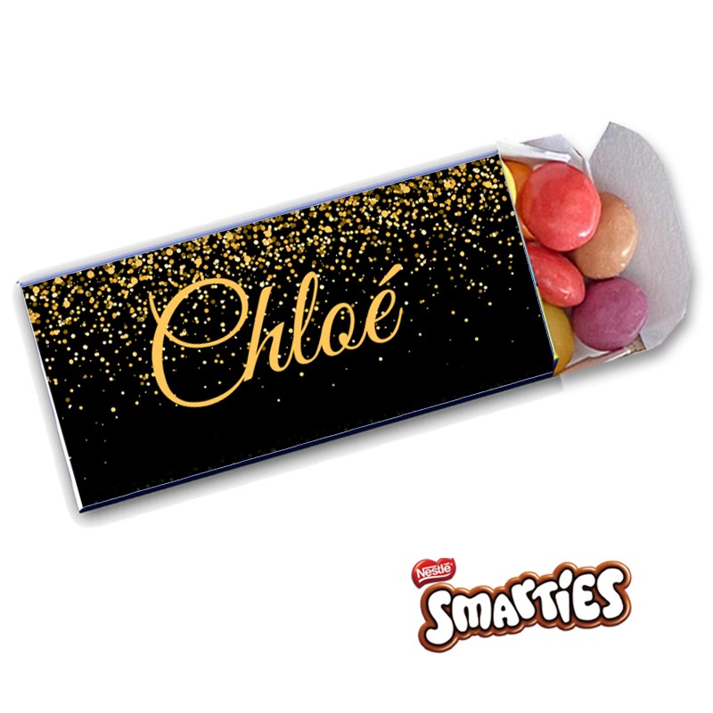 Smarties personnalisés paillette