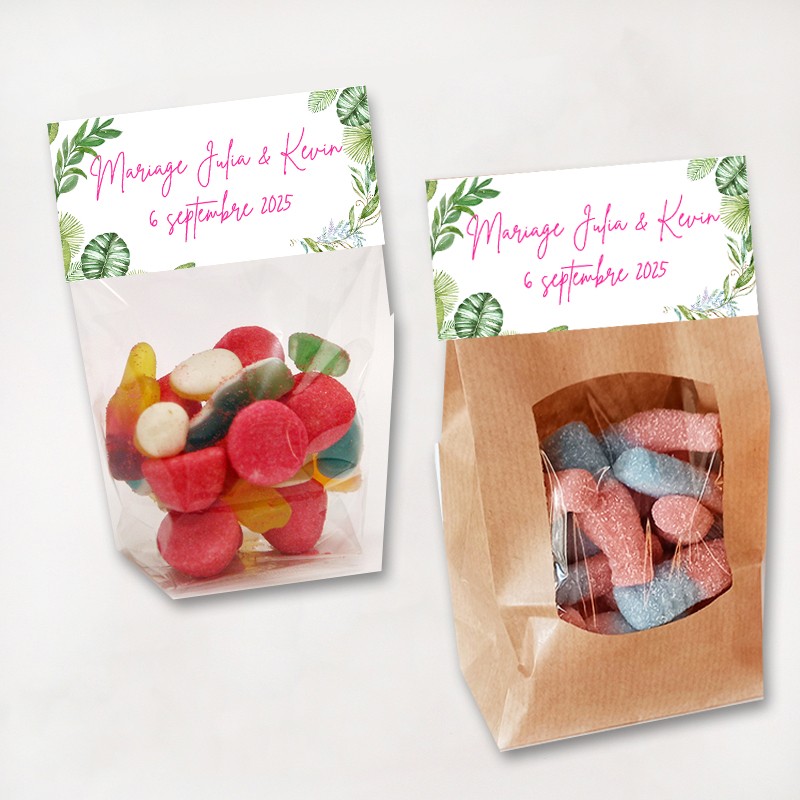 Sachet de bonbon personnalisé Sachet de bonbon personnalisé