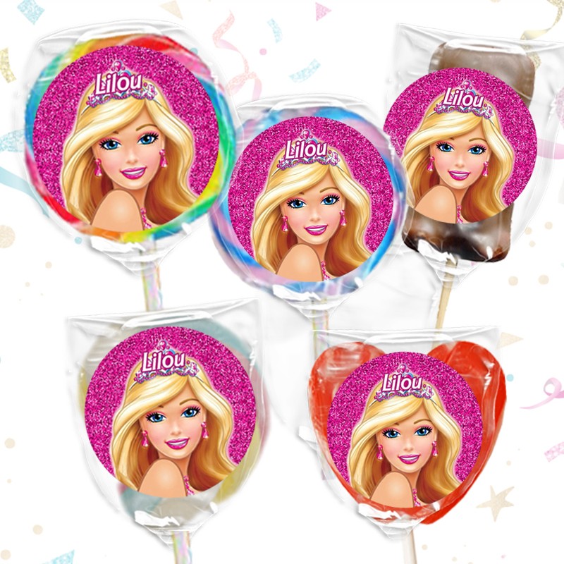 Sucette Barbie personnalisée Sucette Barbie personnalisée